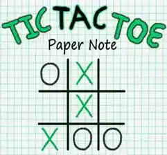 Tic Tac Toe Paper Note